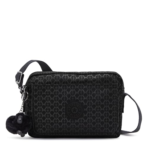 Kipling Abanu Umhängetasche, mittelgroß, bedruckt, Signature Emb, 9.5''L x 6.8''H x 3.5''D von Kipling