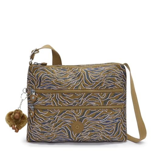 Kipling Alvar, Mittelgroße Umhängetasche, 4.5 x 80 x 38 cm, Undersea Leaves (GRÜN) von Kipling