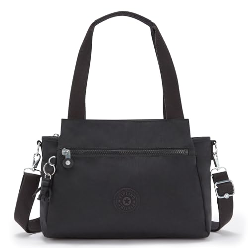 Kipling Elysia Mittelgroße Schultertasche, Schultertaschen, Black Noir (Schwarz) von Kipling