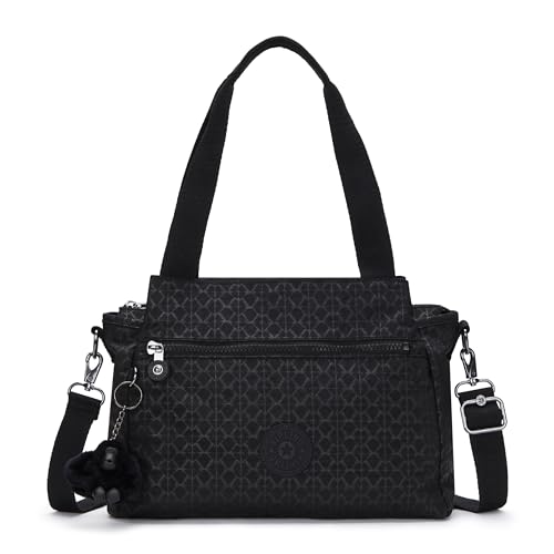 Kipling Elysia Mittelgroße Schultertasche, Schultertaschen, Signature Emb (Schwarz) von Kipling