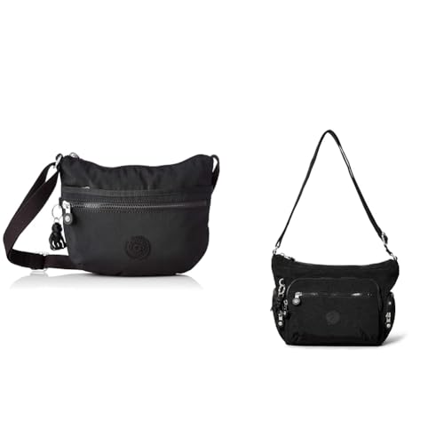 Kipling Damen GABBIE S Borsa a Tracolla, Schwarz (Black Noir), Einheitsgröße Damen Arto Crossbody, Schwarz (Black), 25x21x3 centimeters (B x H T) EU von Kipling