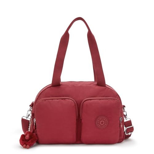 Kipling COOL DEFEA, Mittelgroße Schultertasche (mit abnehmbarem Schultergurt), 12.5 x 80 x 38 cm, Funky Red (ROT) von Kipling