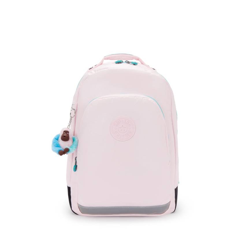 Kipling Class Room Backpack-Sea Pink Metallic von Kipling