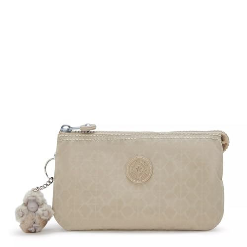 Kipling Creativity Große bedruckte Tasche, Schild Beige geprägt, Medium, Casual von Kipling