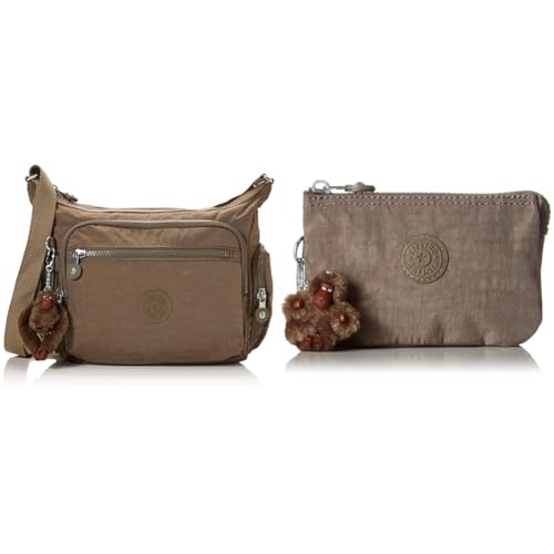 Kipling Damen Gabbie S Crossbody, Beige (Beige (True Beige), Einheitsgröße Damen Creativity S Münzbörse, Braun (True Beige), 14.5x9.5x5 cm von Kipling