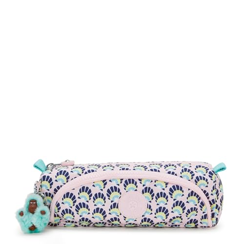 Kipling Cute Medium pencase, Pouches, Cases, Geo Shell (Blue) von Kipling