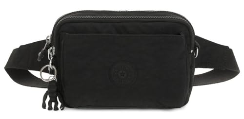 Kipling ABANU MULTI Kleine Umhängetasche, die in eine Hüfttasche umgewandelt werden kann, Black Noir (Schwarz) von Kipling