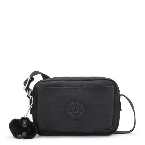 Kipling Offizielle Amazon ABANU-Schultertasche für Damen, Schwarz (Black Noir), 20 x 13,5 x 7,5 Zentimeter B x H T UK von Kipling