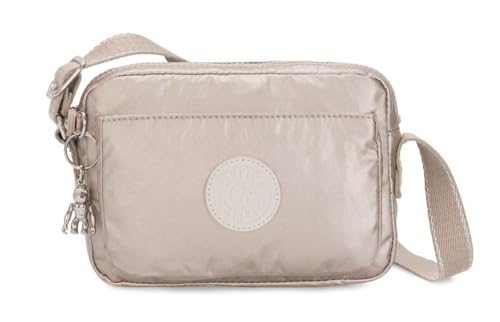 Kipling ABANU Kleine Umhängetasche, Metallic Glow (Silber) von Kipling