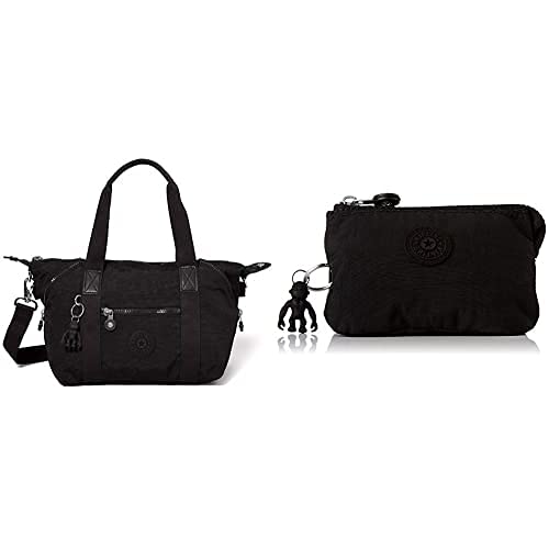 Kipling Damen Art Mini SHOULDERBAGS, Black Schwarz, 18.5x34x21 cm Damen CREATIVITY S POUCHES/CASES, Black Schwarz, 4x14.5x9.5 cm von Kipling