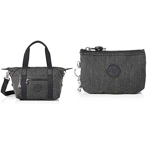 Kipling Damen Art Mini Taschen mit Tragegriff, Black Peppery, Einheitsgröße + Womens Creativity S Pouches/Cases, Black Peppery, 4x14.5x9.5 cm von Kipling