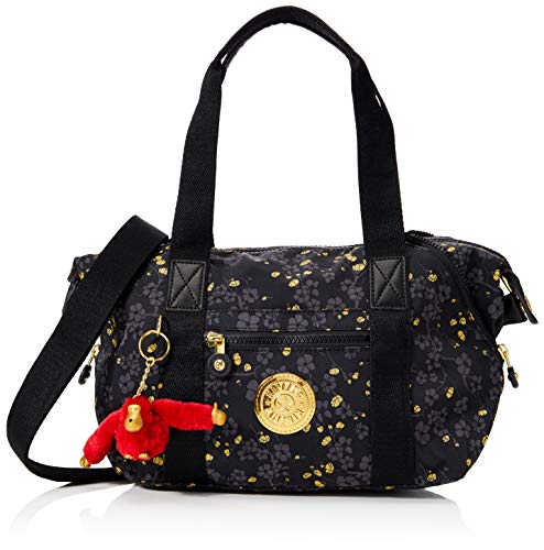 Kipling Damen Art Mini Tornistertasche Mehrfarbig (Grey Gold Fl) von Kipling