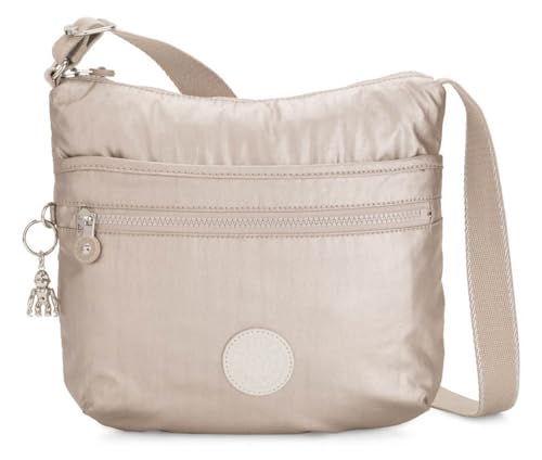 Kipling ARTO Mittelgroße Umhängetasche, Metallic Glow (Silber) von Kipling