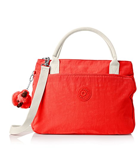 Kipling Damen CARALISA Umhängetasche, Rot (Coral Rose Combo 05W), 34x25x11 cm von Kipling