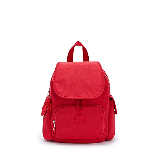 Kipling Damen City Pack Mini Rucksack Leichter Vielseitiger Tagesrucksack Tasche Red Rouge, Rot Rouge, Mini, Damen City Pack Mini Rucksack Leicht Vielseitiger Daypack Tasche von Kipling