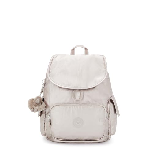 Kipling Damen City Pack Rucksack, Silber (Metallic Glow), 27x33.5x19 cm (B x H T) EU von Kipling