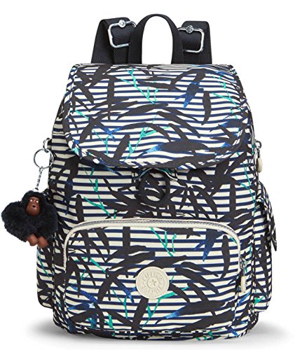 Kipling Damen City Pack S Rucksack Mehrfarbig (BAMBOO Stripes) von Kipling