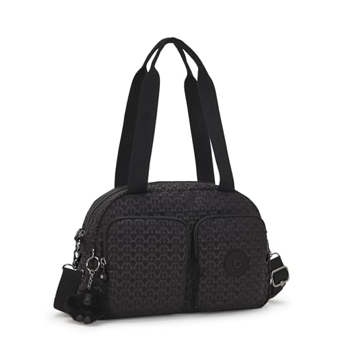 Kipling COOL DEFEA Mittelgroße Schultertasche, Signature Emb (Schwarz) von Kipling