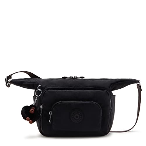 Kipling Damen Erica Crossbody Jetset Traveller Kleine Handtasche Polyester Tasche, Schwarz, 10.5''L x 7.25''H x 5.75''D von Kipling