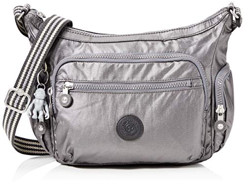 Kipling Damen Gabbie S Crossbody, Schwarz (Carbon Metallic) von Kipling