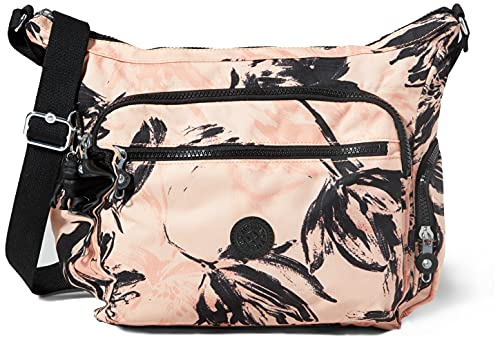 Kipling Damen Gabbie Schultertasche, Koralle/Blume von Kipling