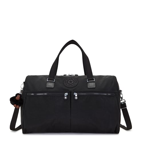 Kipling Damen Itska N2 Duffel, schlank und geräumig, verstellbarer Schultergurt, Nylon-Reisetasche, Schwarz, 22.25''L x 12''H x 12.25''D, Kipling Damen Itska N2 Seesack, schlank und geräumig, Kipling Damen Itska N2 Duffel, schlank und geräumig, verstellbarer Schultergurt, Nylon-Reisetasche, Schwarz, 22.25''L x 12''H x 12.25''D, Kipling Damen Itska N2 Seesack, schlank und geräumig, von KIPLING KIPLING
