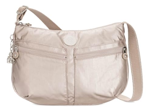 Kipling IZELLAH Mittelgroße Umhängetasche, Metallic Glow (Silber) von Kipling