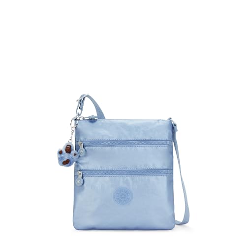 KIPLING KIPLING Damen Keiko Umhängetasche, Pebble Blue Met von KIPLING KIPLING