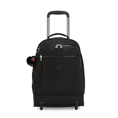 Kipling Damen Gaze Großer, strapazierfähiger verstellbaren Schultergurten, Nylon Büchertasche Rollrucksack, Schwarz, 8.25" L x 17.25" H x 12.25" D von Kipling