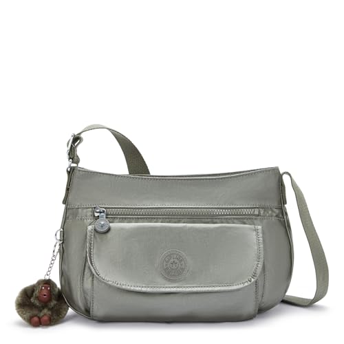KIPLING KIPLING Damen Syro Crossbody, Moon Grey Metallic von KIPLING KIPLING