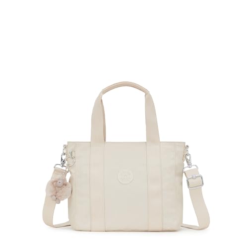 Kipling Female ASSENI Mini Small Tote (with Removable shoulderstrap), Beige Pearl von Kipling