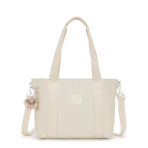 Kipling Female ASSENI S Small Tote (with Removable shoulderstrap), Beige Pearl von Kipling