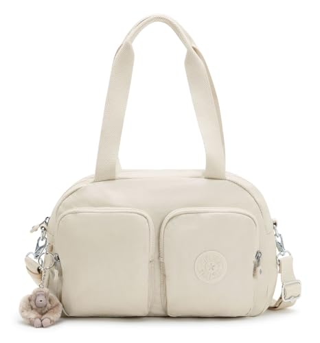 Kipling COOL DEFEA Mittelgroße Schultertasche, Beige Pearl (Weiß) von Kipling