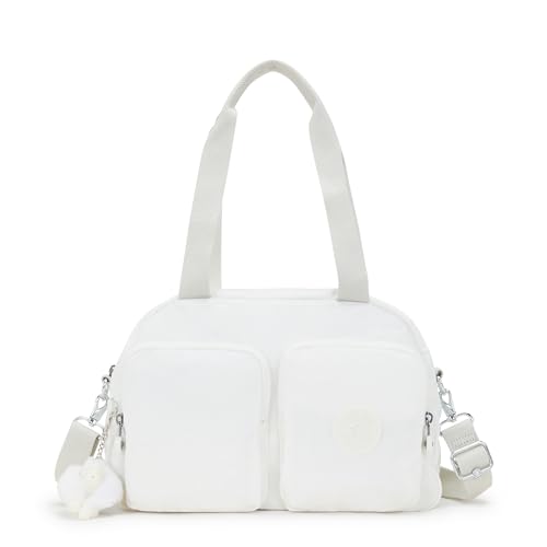 Kipling COOL DEFEA Mittelgroße Schultertasche, Pure Alabaster (Weiß) von Kipling
