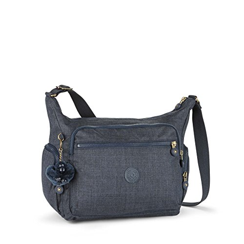 Kipling GABBIE Schultertasche, Unisex, für Erwachsene, Blau (Cotton True Blu) von Kipling