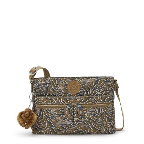Kipling New Angie, Kleine Umhängetasche, 7.5 x 80 x 38 cm, Undersea Leaves (GRÜN) von Kipling