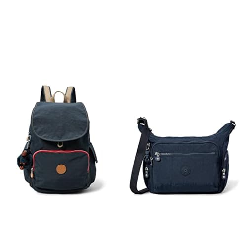 Kipling Damen City Pack boty, Blau (True Navy C), 32x37x18.5 cm EU Damen Gabbie Crossbody, Blue Bleu 2, 18.5x35.5x30 cm EU von Kipling