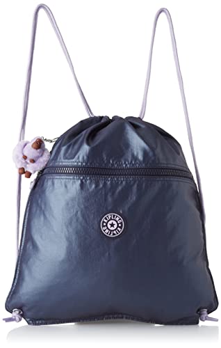 Kipling SUPERTABOO, Faltbarer Rucksack, multifunktional, 45 cm, 15 l, Admiral Bl Met, Admiral Bl Met, Einheitsgröße, SUPERTABOO von Kipling