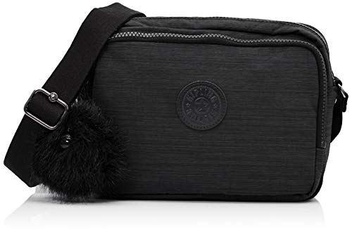 Kipling Silen, Damen Umhängetasche, Schwarz (True Dazz Black), 15x24x45 cm (W x H x L) von Kipling