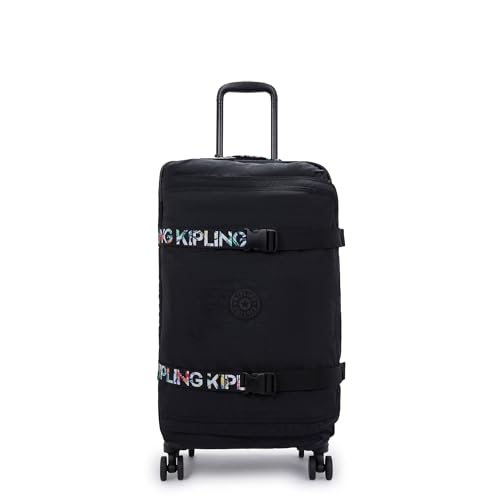 Kipling Spontanes, kleines Handgepäck mit Rädern, Black Noir Plus, 14.25''L x 26''H x 9.5''D, Kipling Damen Spontaneous M Carry-on von Kipling