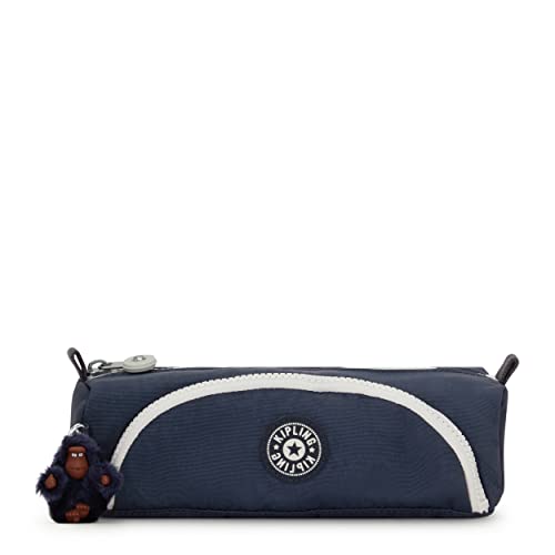 Kipling Süßes Federmäppchen mit Mehreren Fächern, 22 cm, 1 L, True Blue Grey, True Blue Grey, Einheitsgröße, Niedlich von Kipling