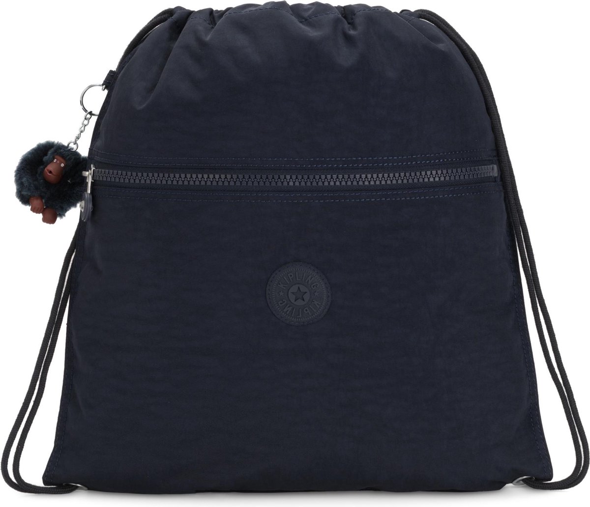 Kipling Supertaboo Mittelgroßer beutel mit Kordelzug-Blau von Kipling