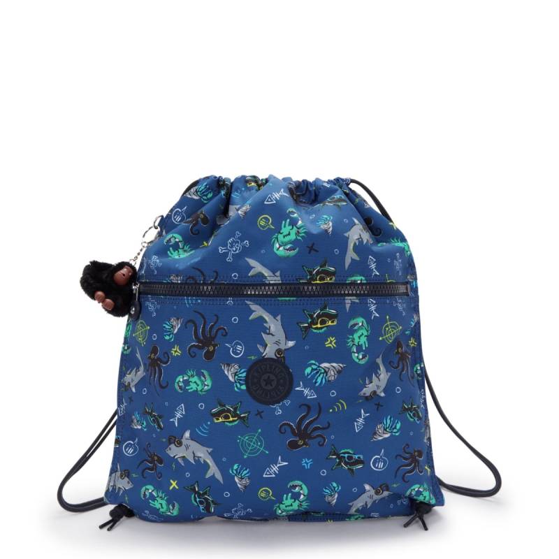 Kipling Supertaboo large drawstring bag-Undersea Party von Kipling