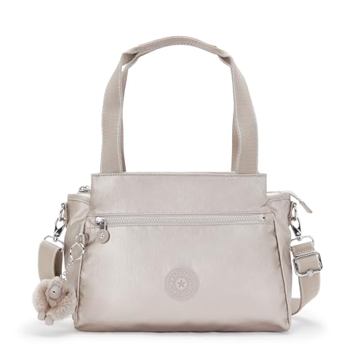 Kipling Alvar Mittelgroße Umhängetasche, Metallic Glow (Silber) von Kipling