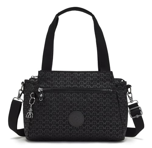 Kipling Elysia Mittelgroße Schultertasche, Schultertaschen, Signature Emb (Schwarz) von Kipling