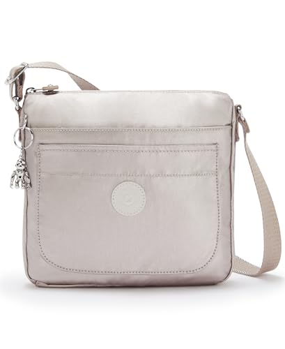 Kipling Sebastian Kleine Umhängetasche, Metallic Glow (Silber) von Kipling