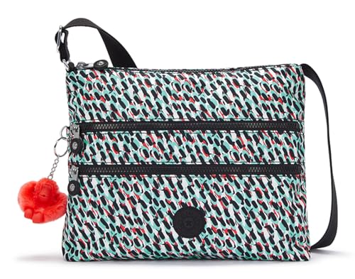 Kipling ALVAR Mittelgroße Umhängetasche, Abstract Print (Weiß) von Kipling