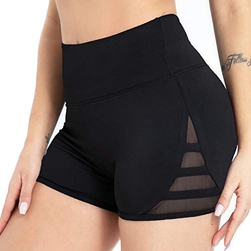 Kipro Damen Shorts Yoga Shorts für Damen sexy Shorts Kurze Leggings Flexible freie Bewegung Navy schwarz&XXL von Kipro