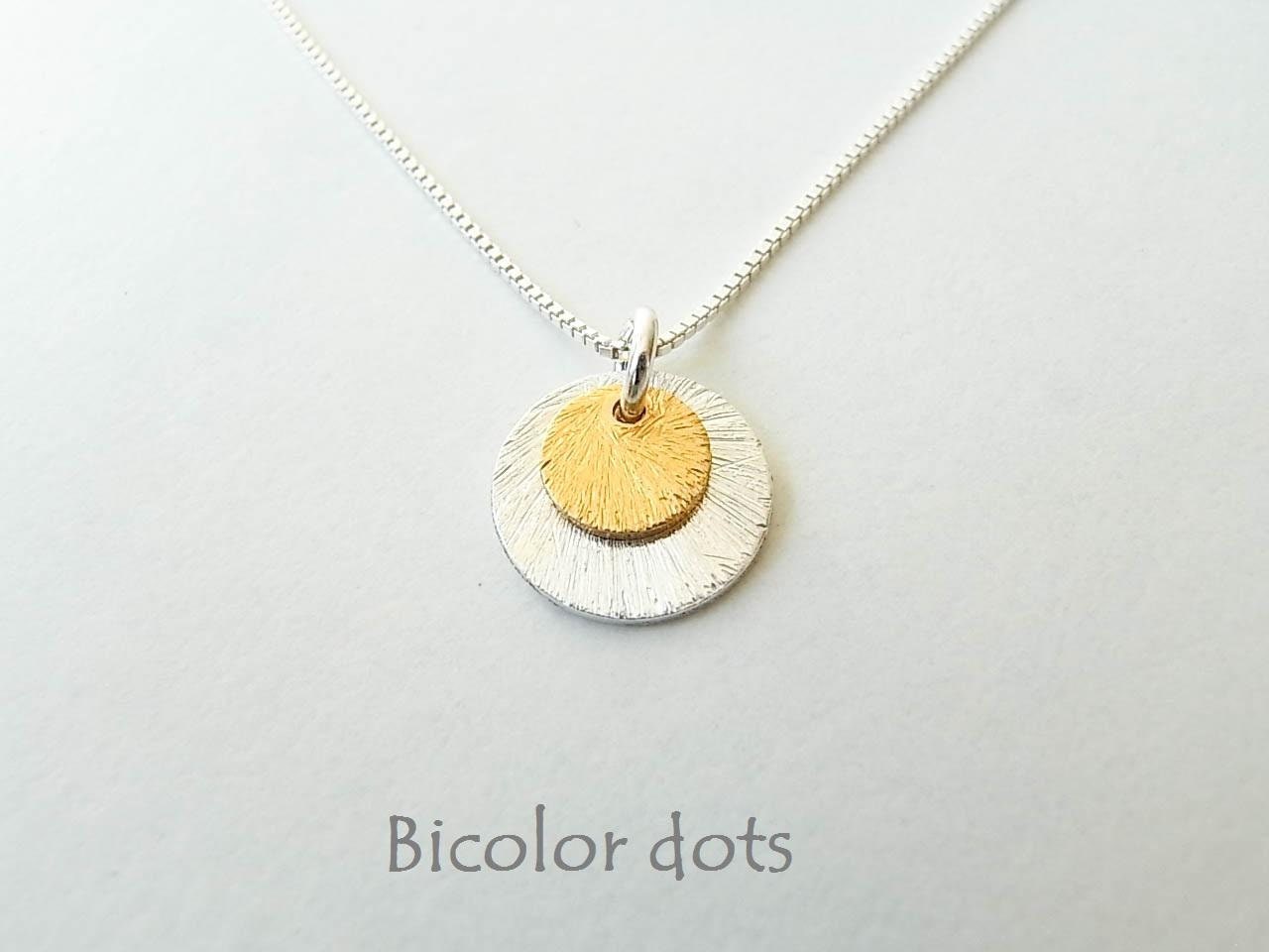 Bicolor Plättchen 925 Silber Bicolor Plättchen 925 Silber von KiraMiraJewelry
