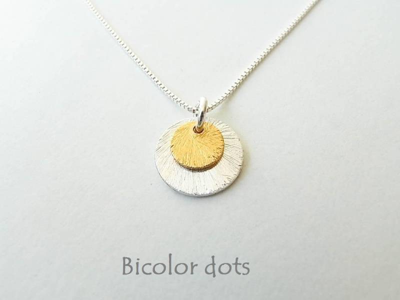 Bicolor Plättchen 925 Silber Bicolor Plättchen 925 Silber von KiraMiraJewelry